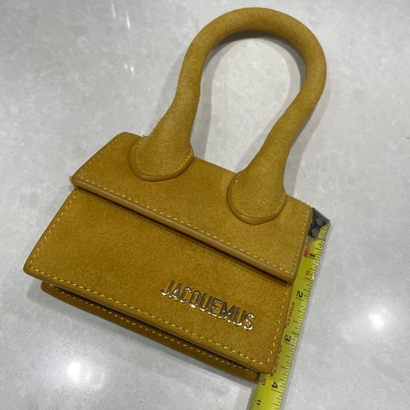 Fashion Jacquemus Yellow Suede Mini Bag ⭐️⭐️⭐️⭐️ - Picture 12 of 12